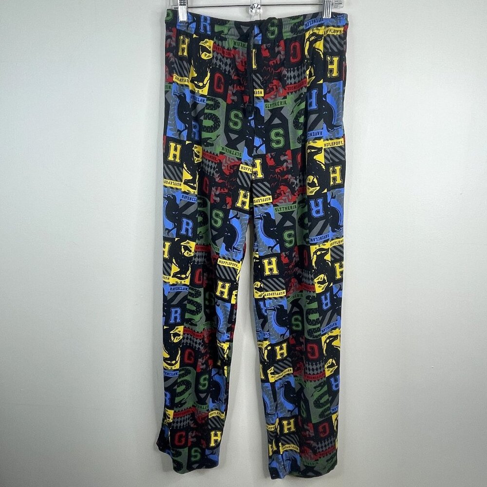 Harry Potter Mens Flannel Hogwarts Print Pajama Pants Medium Loungewear Comfort